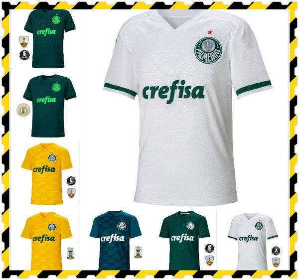 

20 21 palmeiras soccer jersey home green dudu g.jesus alecsandro 2020 2021 palmeiras men football shirt, Black;yellow