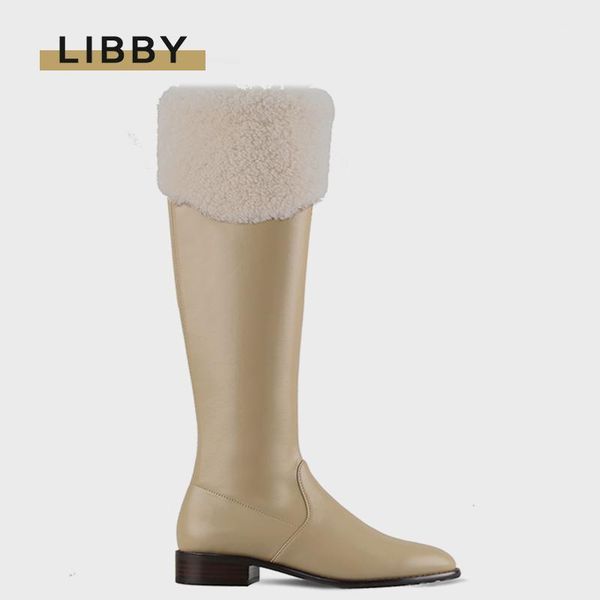 

boots 2021 women warm fur winter platform knee high wool snow shoes suede ladies pointed toe long1, Black