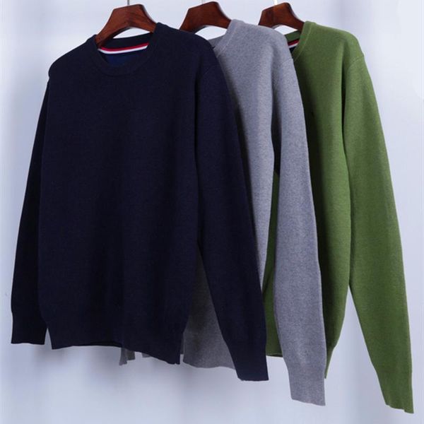 

en tommi spring autumn o-neck cotton sweater jersey jumper hombre pull homme hiver pullover men knitted sweaters, White;black
