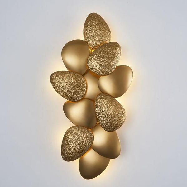 

wall lamp led e14 postmodern stainless steel golden designer light sconce for foyer bedroom