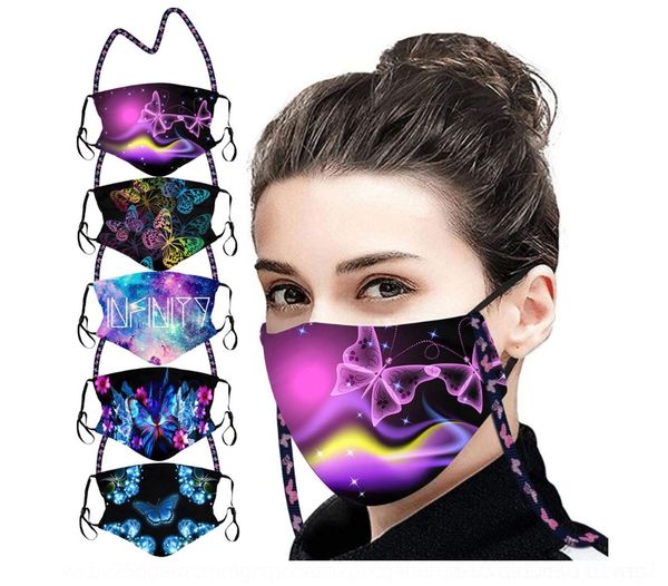 

vw90 dhl fast shipping health masks 3ply non-woven face mouth protection with personal disposable mask and earloop mask face sanitary m, Black