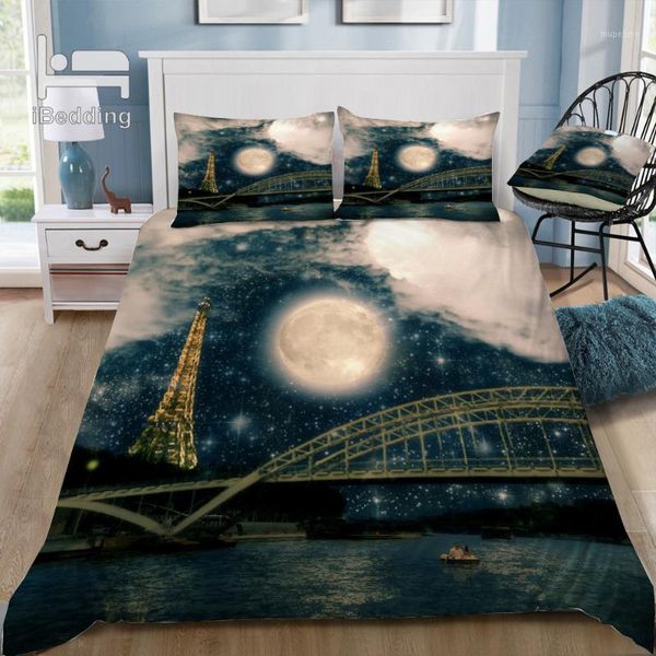 

bedding sets paris romance 3d set printed duvet cover  king twin size1