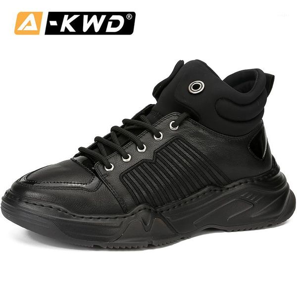 

boots fashion shoes 2021 winter sneakers for men scarpe invernali uomo autumn casual boot high work thick bottom1, Black