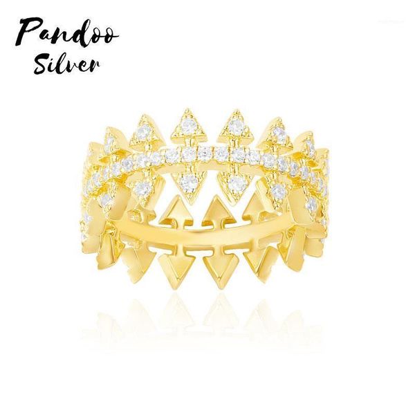 

cluster rings fashion charm silver original copy ring ring, suitable for women's golden gear jewelry gift1, Golden;silver