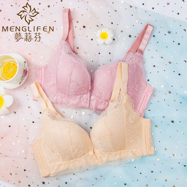 

кружева маленький грудь толстые беременные женские белье для грудью белье против провисания тонкие собранные грудью кормление не стальным ко, White