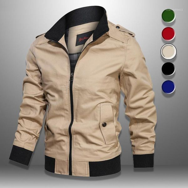 

men's jackets casual men's bomber spring autumn men coat outwear 2021 stand collar jacket mens baseball coats slim fit 4xl1, Black;brown