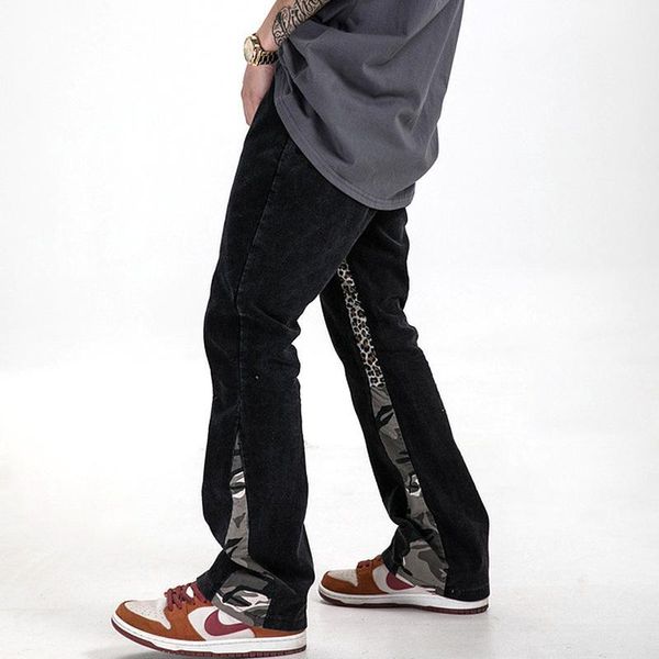 

2020 new arrivals casual corduroy jogger wide leg pants men loose fit pocket overalls flare pants sweatpants vintage trousers1, Black