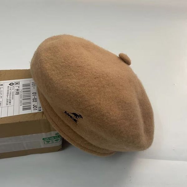 

vy0i 888 winter real winter popular kangol fur pom-pom knitted beanies good quality men039;s warm skull hats cuff beanie caps for kangroo wi, Brown;gray