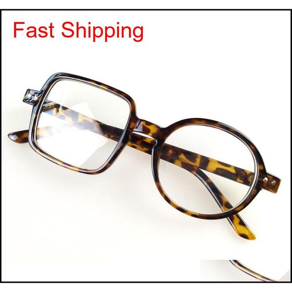 

left square right round transparent glasses fashion personal style clear glass eyeglasses optical glasses pre qylrgb bdefashion, Black