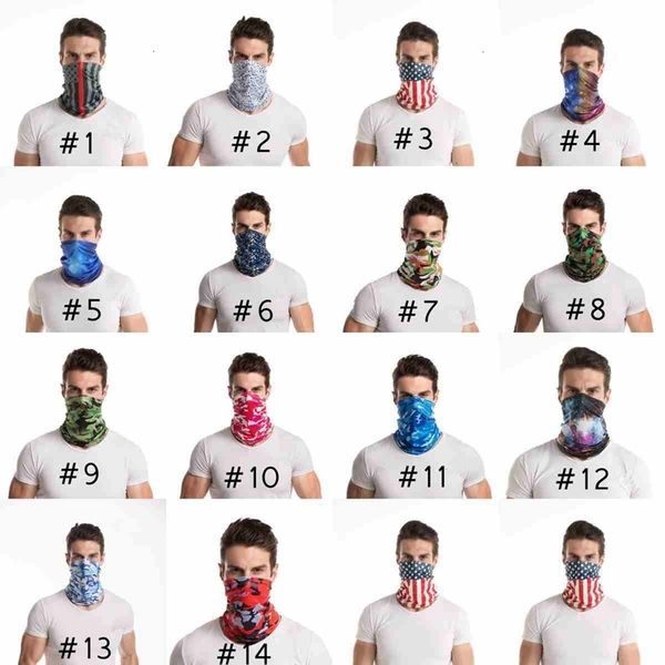 

headband outdoor sports mask camo bandana fashion turban headscarf neck gaiter magic scarves cycling face masks cyz2549 50pcs