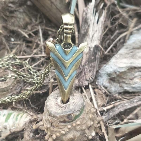

pendant necklaces fashion creative women men glowing arrow necklace luminous long chain punk choker statement jewelry trendy, Silver