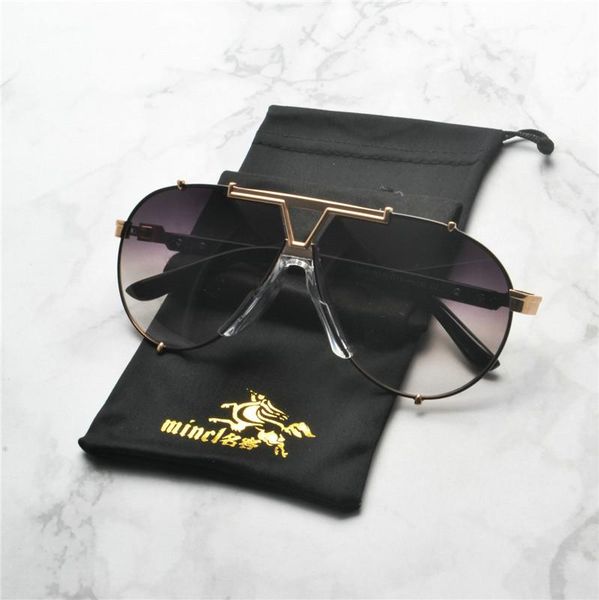 

sunglasses retro oversized women vintage metal frame designer sun glasses men pilot luxury large black shades nx, White;black