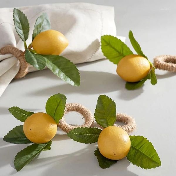 

napkin rings simulation plant ring fruit meal buckle el model room party supplies1