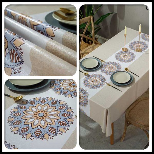 

table cloth pvc tablecloth nordic style waterproof cover for dining room-deck coffee living room nappe de