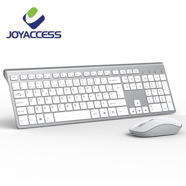 

keyboard mouse combos joyaccess 106 keycaps 2.4ghz wireless and french/german/english/italian/spanish rechargeable combo