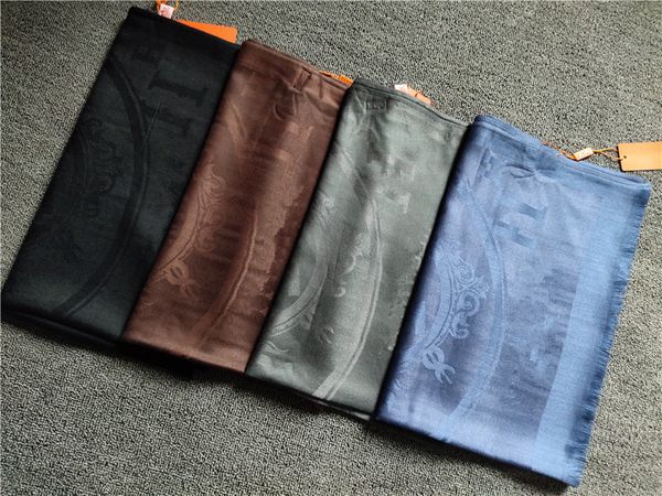 

designer silk woolen scarves shawl long neck scarfs women fashion scarve, Blue;gray