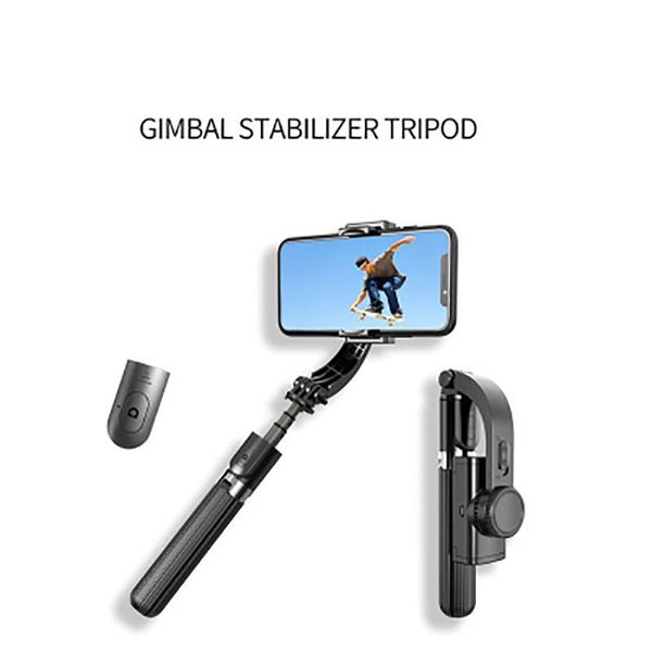 

portable tripod mobile phone stabilizer hand-held gimbal 3 in 1 handheld grip stabilizer tripod selfie stick handle