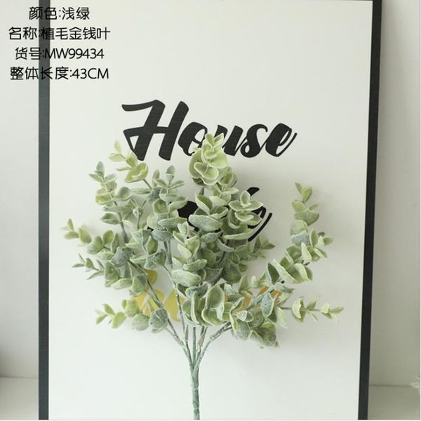 

1 букет искусственные установки eucalyptus листья вазы для украшения для дома аксессуары свадебные декоративные цветы рождественские ремесла