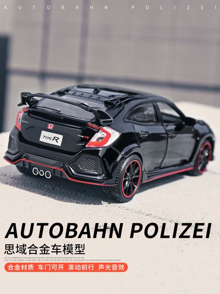

simulation sports genuine honda red label civic boy toy alloy model children's car