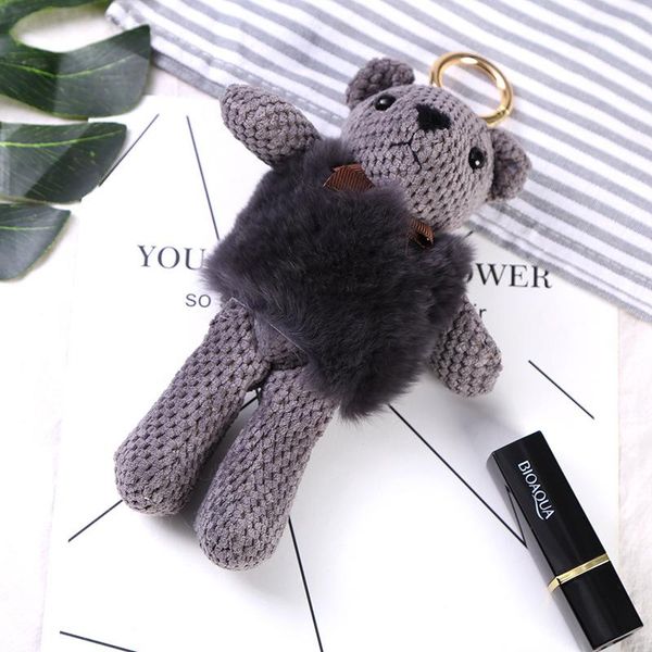 

кролик мех супер милый кукольный мешок кулон для ключа кольца ключей цепи плюшевые игрушки кролика мех jllhfz