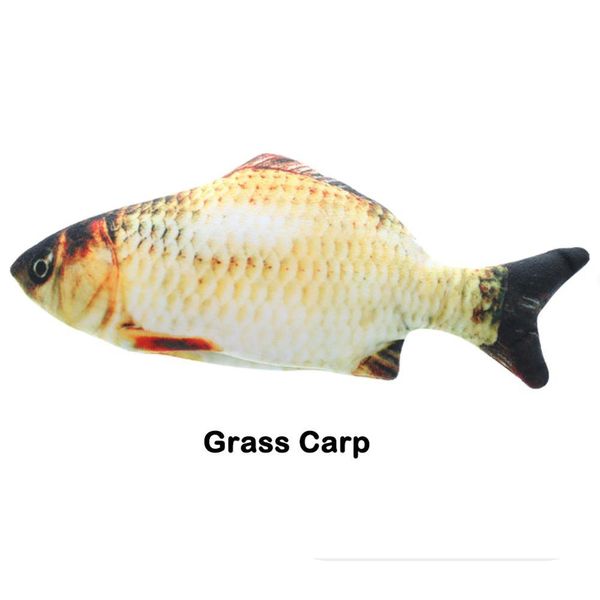 

creative electric interactive cat fish stuffed pillow doll 3d fish shape soft simulation plush toys sleeping home pet supplies wmtczu