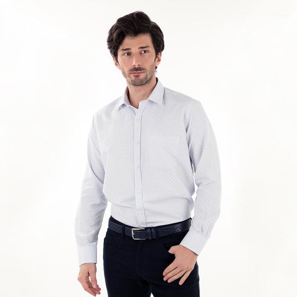 

men's casual shirts buratti male long-sleeve shirt 19410081, White;black