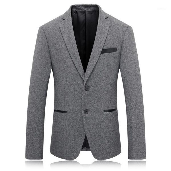 

new style men's leisure suits jackets men fashion wool casual coat men's blazers suits, White;black