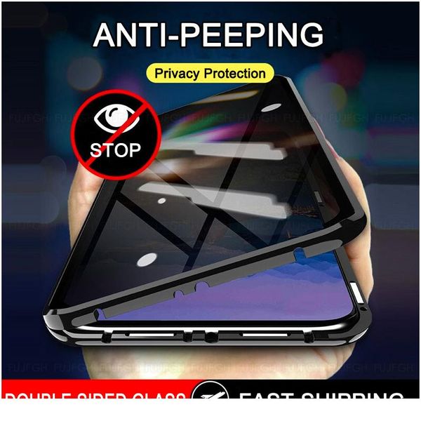 

anti peeping privacy magnetic case for samsung galaxy s20 s10 s9 s8 plus ultra a30 50 a70 a41 a51 a71 bbyydr