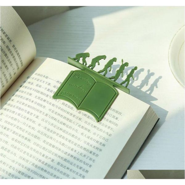 

creative theory of evolution bookmark 3d silicone reading book holder stationery 5t2zb