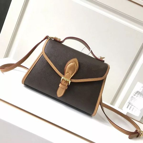 

2020 messenger bag black embossed leather ladies handbag shoulder bag retro messenger bag