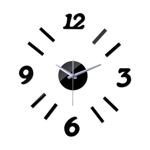

wall clocks clock reloj de pared large decorative horloge quartz watch living room modern acrylic stickers