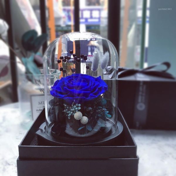 

preserved flowers 9-10cm diameter immortal rose home decor diy material gift for valentine's day mothers day1