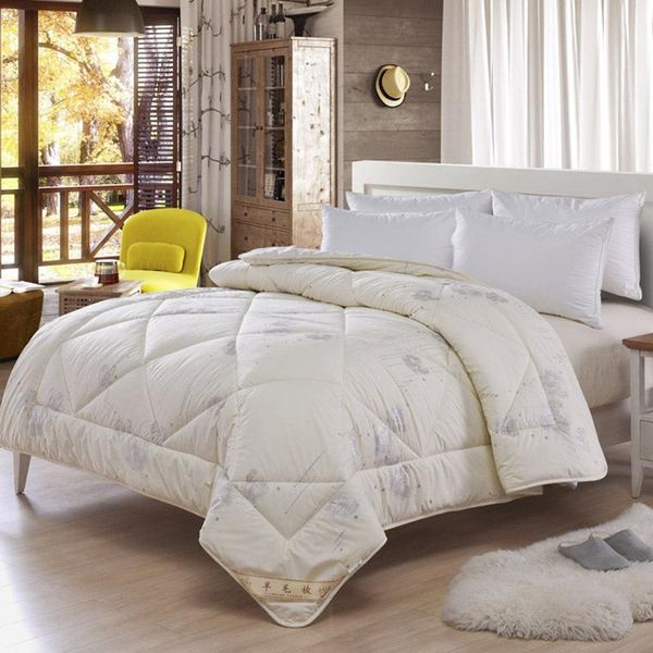 

comforters & sets vescovo wool down thickened comforter warm quilt winter bedspread nordic filling bed blanket 150 220*240