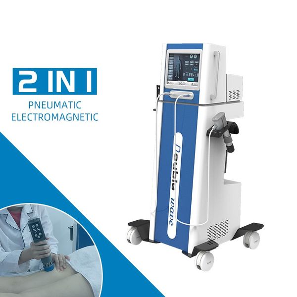 

vertical rehabilitation therapy portable physiotherapy double electromagnetic shock wave + pneumatic shock wave machines for ed and pain rel