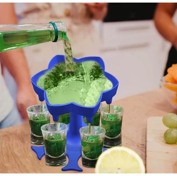 

6 sglass dispenser holder caddy liquor dispenser portable dispenser party gifts bar accessory drinking games glass wmttvo petsyard