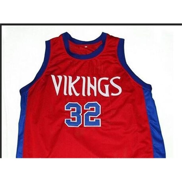 

custom 604 youth women vintage #32 vikings m. johnson high school college basketball jersey size s-4xl or custom any name or number jersey, Black