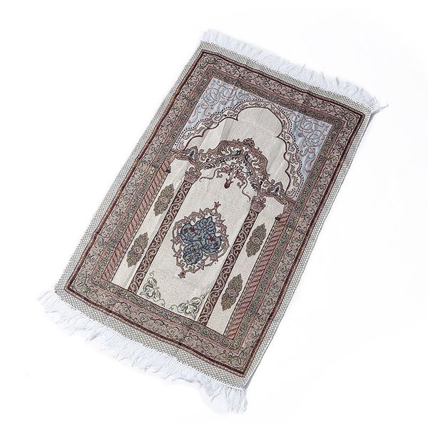 

islamic muslim prayer mat carpets mats 70*110cm saudi arab turkish dubai prayers rug home wear ramadan cotton soft blanket