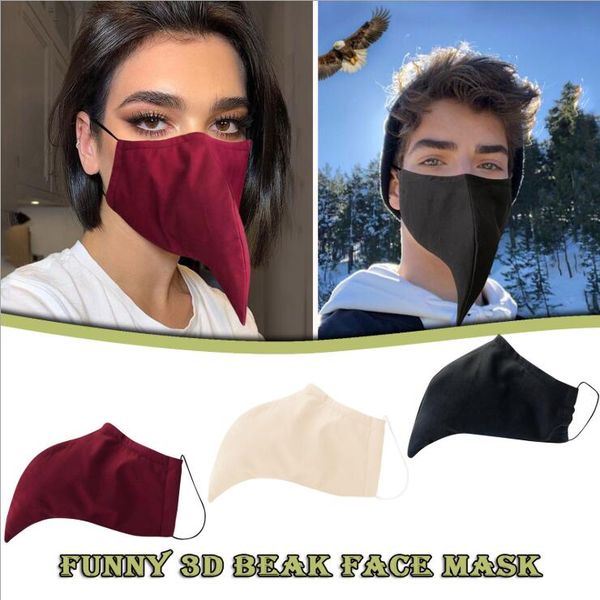 

stock 3d beak mask reused cotton mask bird for christmas costumes cosplay face mask decorations designer masks facemask masque party