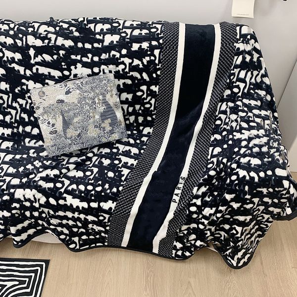 

all seasons designers blankets luxury letter print home blanket adults kids carpet home textiles beddings supplies