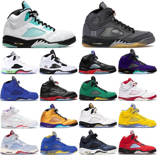 

2021 fashion jumpman 5s 5 basketball shoes for men alternate grape laser crimson voltage wings women sports sneakers mens trainers 36-47