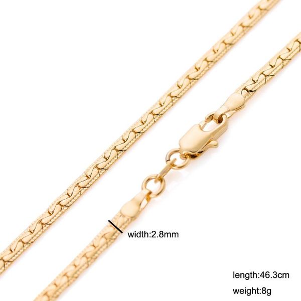 

2020new fashion elegant feminine snake beads gold chain for women 18inch 2mm 1 gold color gp filled chokers chain necklace, Silver