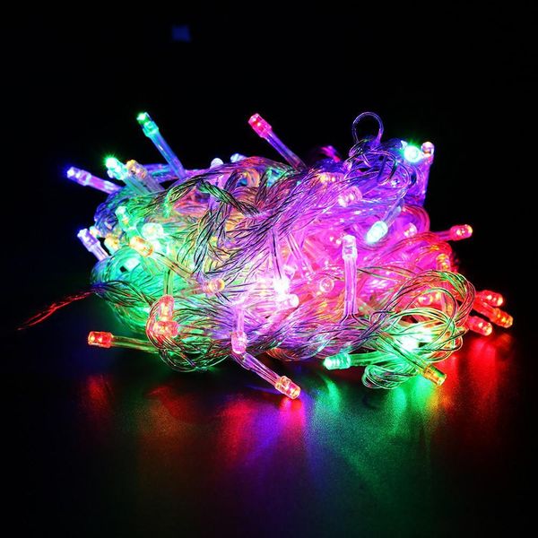 

100 x5pcs epacket ship crazy selling 10m string decoration 110v 220v for party wedding led christmas twinkle lightfls9