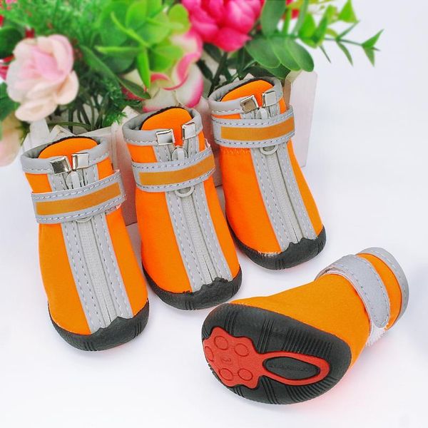 

winter dog shoes warm small big dogs shoes socks waterproof reflective dog boots paw protector non slip rain snow pet wmtcbt