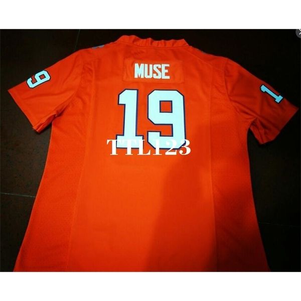 

men clemson tigers #19 tanner muse orange white college jersey or custom any name or number jersey, Black