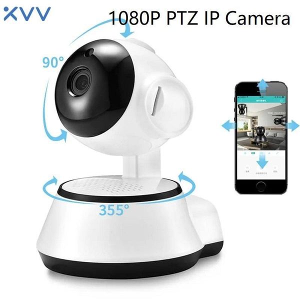 

xiaovv q6s 1080p wifi ip camera baby monitor ptz wireless v380 app home security two way audio motion detection night vision1