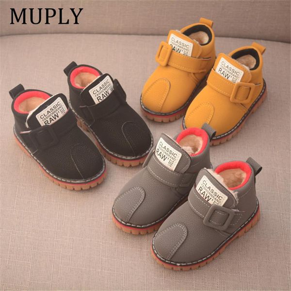 

новые дети сапоги обувь для мальчиков девочек дети дети мартин армии сапоги кроссовки девушки мальчики сапоги детские зима плоский кроссовки, Black