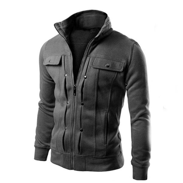 

mens jacket men spring and autumn jackets fashion lapel neck slim jackets outdoor casual jacket 5 colors size m-3xl, Black;brown