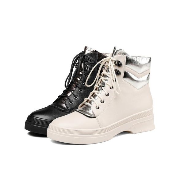 

2021 spring new autumn and winter short boots female martin boots fashion trend motorcycle plush 33-39, Black