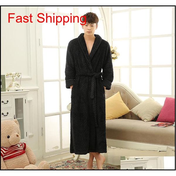 

lovers thick warm winter bathrobe men soft as silk extra long kimono bath robe male dressing gown for me jllpjr insyard
