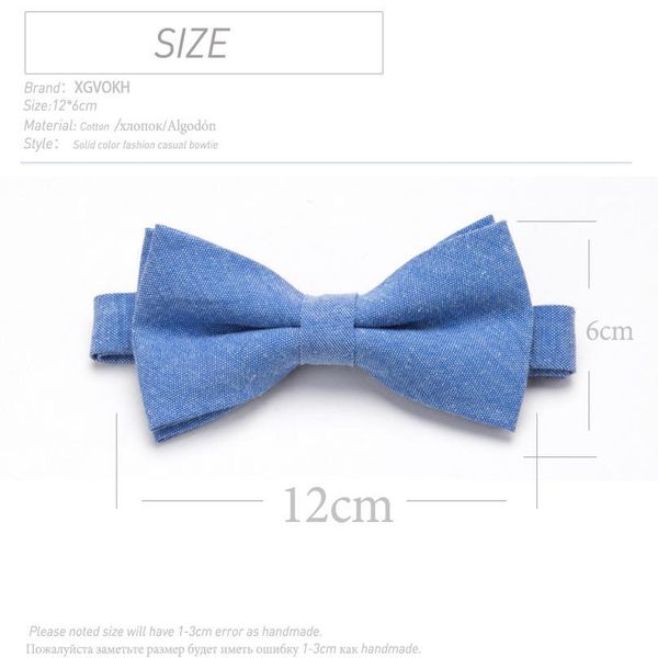 

bowtie 100% cotton plain dyed solid bow tie party accessories gift men adjustable formal wedding butterfly qylhxb, Black;gray